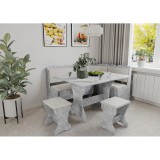 Set coltar bucatarie Rodos, Gri (Nimfa) + Fildes