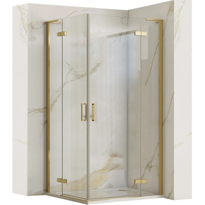 Cabina dus REA Hugo Gold Brush 80x100