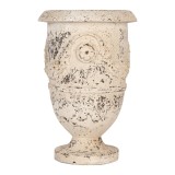 Cumpara ieftin Ghiveci flori ceramica bej vintage &Oslash; 24x36 cm