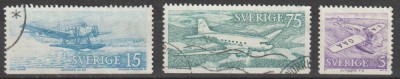 Suedia 1972 , Posta Aeriana , Aviatie foto