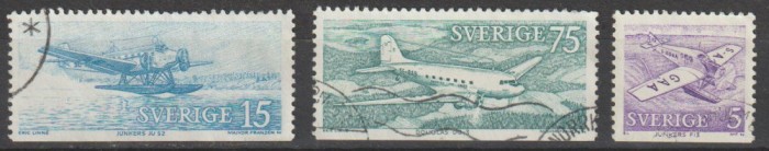 Suedia 1972 , Posta Aeriana , Aviatie