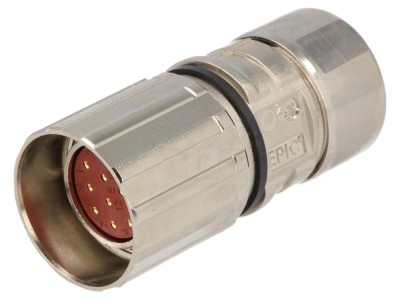 Conector M23 12 PIN, drept, aurit foto