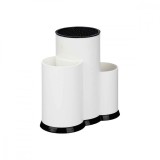 Set ustensile de bucatarie KINVARA, plastic, alb/negru, 23x22x12.5cm