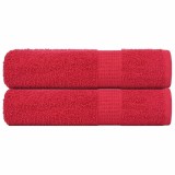 Gossi prosoape de maini, frogn, 2 buc., rosu, 50x100 cm, 360 g/m2