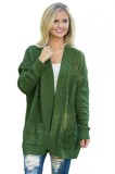 BL1003-120 Cardigan tricotat cu torsade, maneci lungi si buzunare