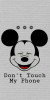 Husa Personalizata HTC U12 Life Mickey Don&#039;t Touch My Phone