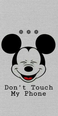 Husa Personalizata OPPO R7 Mickey Don&amp;#039;t Touch My Phone foto