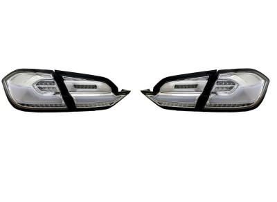 Set stopuri, lampa spate FORD FIESTA, 08.2017-, partea stanga, dynamic indicator; LED; crom, transparent; TUNING, foto