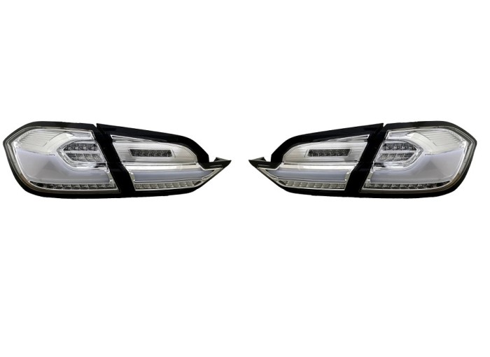 Set stopuri, lampa spate FORD FIESTA, 08.2017-, partea stanga, dynamic indicator; LED; crom, transparent; TUNING,