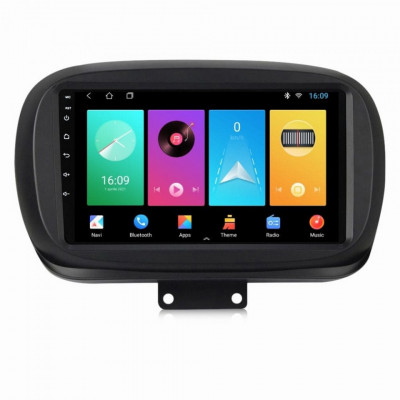 Navigatie dedicata cu Android Fiat 500X dupa 2014, 2GB RAM, Radio GPS Dual foto