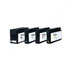 Set 4 cartuse compatibile HP 933XL/932XL foto