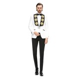 Sacou barbati ceremonie jacquard S027
