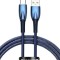 Cablu de date Baseus USB/USB-C albastru, 1m