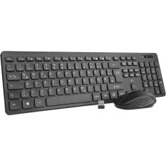 Set tastatură fără fir cu mouse, pentru PC/laptop/Windows/Smart TV,negru