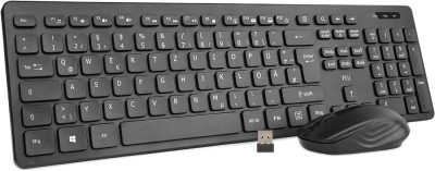 Set tastatură fără fir cu mouse, pentru PC/laptop/Windows/Smart TV,negru foto