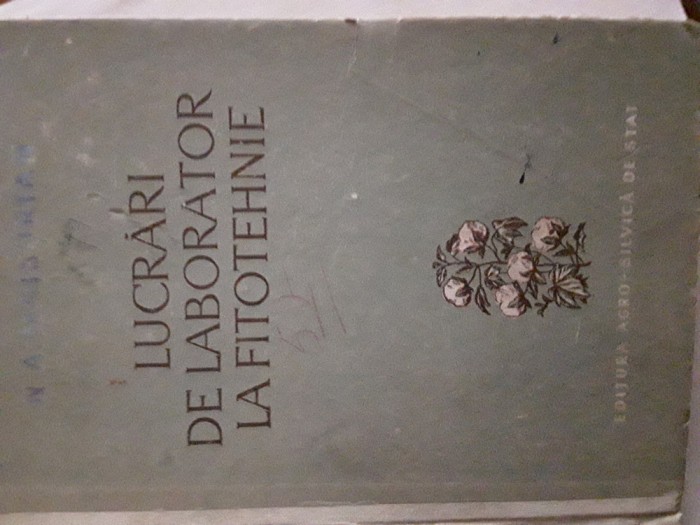 Lucrari de laborator la fitotehnie N.A.Maisurian 1955