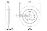 Disc frana MERCEDES R-CLASS (W251, V251) (2006 - 2016) BOSCH 0 986 479 330