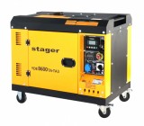 Generator insonorizat Stager YDE8600TA-TA3 7.5kVA, 3000rpm, dual, diesel, pornire electrica
