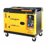 Generator insonorizat Stager YDE8600TA-TA3 7.5kVA, 3000rpm, dual, diesel, pornire electrica