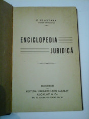 ENCICLOPEDIA JURIDICA - G. PLASTARA foto