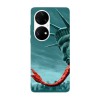 Husa compatibila cu Huawei P40 Pro model Statue of liberty, Silicon, TPU, Viceversa, Transparent, Carcasa