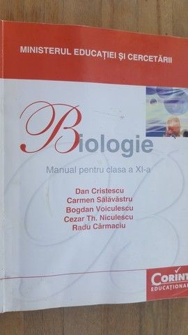 Biologie manual pentru clasa a XI-a- Dan Cristescu, Carmen Salavastru