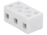 Regletă de conexiuni terminal 4mm2 3 piste