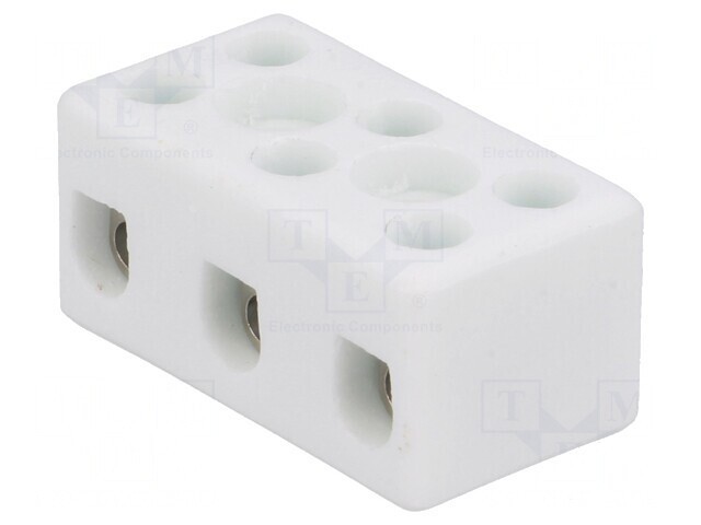 Regletă de conexiuni terminal 4mm2 3 piste
