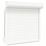 vidaXL Oblon rulant, alb, 100 x 100 cm, aluminiu