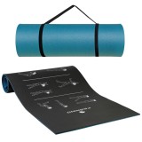 Saltea Yoga FERRINO, dimensiune 186*61*8 mm, albastru/negru