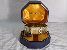 Rar/ Bulova diamond Swiss quartz 18k gold/ anii 90 foto