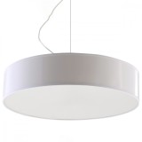 Lampă Suspendată Arena Alb Pvc 3 Becuri Rotundă Minimalistă De Interior