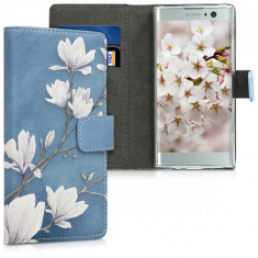 Husa pentru Sony Xperia XA2, Piele ecologica, Albastru, 44294.02 foto