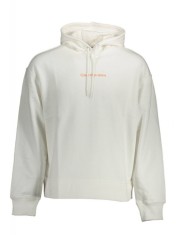 Hanorac barbati, cu imprimeu pe fata si pe spate, Regular fit, alb, L