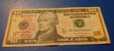 Bancnota Rară 10 Dollar SUA Hamilton seria A2017