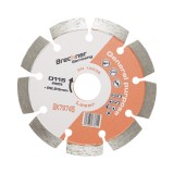 Disc diamantat segmentat Breckner Germany, 115x22.23 mm, segment 10 mm, tehnologie Laser, pentru caramida, beton, zidarie, boltari, piatra