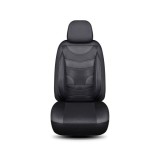 Huse Auto Universale 11 Piese fractionate Negru cu Negru Compatibile Scaune Fata si Spate Cod: HNG1321-1