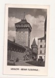 FA59-Carte Postala- POLONIA - Krakow, Brama Florianska, circulata 1954, Fotografie