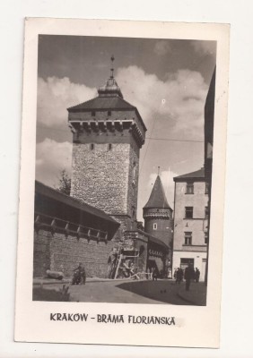 FA59-Carte Postala- POLONIA - Krakow, Brama Florianska, circulata 1954 foto