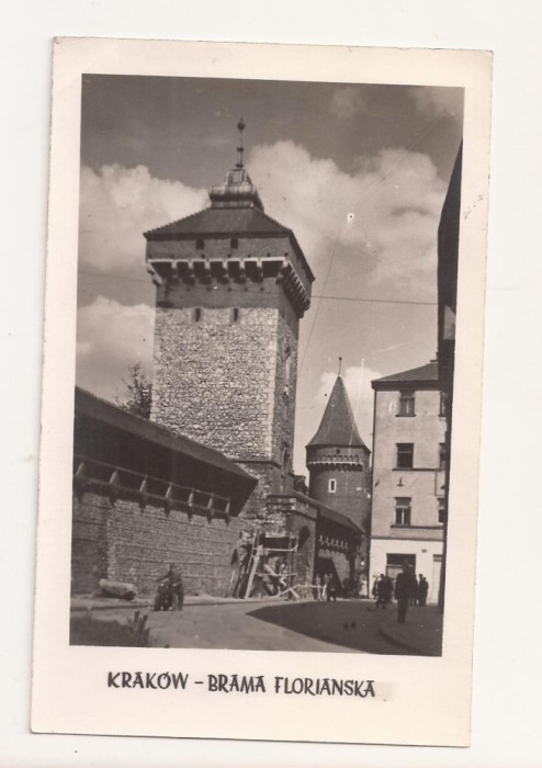 FA59-Carte Postala- POLONIA - Krakow, Brama Florianska, circulata 1954