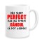 Cana alba personalizata &quot;Nu sunt perfect dar ma sperie gandul ca pot ajunge&quot;, INOVATIX&reg;. 330ml