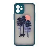 Husa compatibila cu Apple iPhone 12 model Lone Wolf, Silicon, TPU, Viceversa