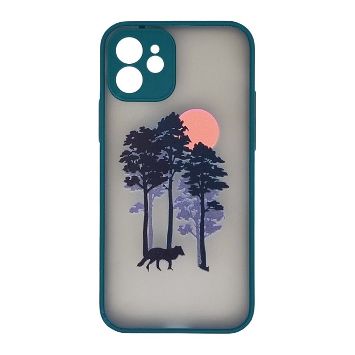 Husa compatibila cu Apple iPhone 12 model Lone Wolf, Silicon, TPU, Viceversa