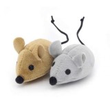 Set 2 jucarii interactive pentru pisici, Soricel gri / maro