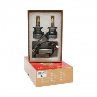 Set 2 becuri auto LED H7, 60W, 12-36V lumina alb rece foto