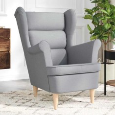 vidaXL Fotoliu, gri deschis, 74x84x100 cm, textil 4016895