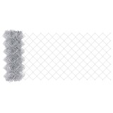VidaXL Gard cu plasă de s&acirc;rmă Argintiu 25 x 0.6 m Oțel galvanizat 42004857