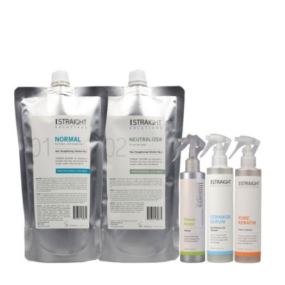 Kit Indreptare Permanenta pentru par normal Istraight 400ml foto
