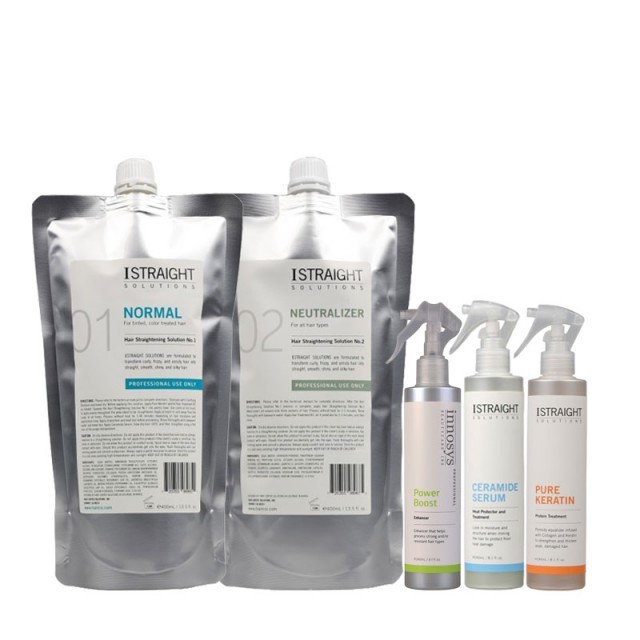 Kit Indreptare Permanenta pentru par normal Istraight 400ml