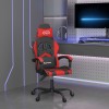 VidaXL Scaun de gaming pivotant, negru și roșu, piele ecologică 349592